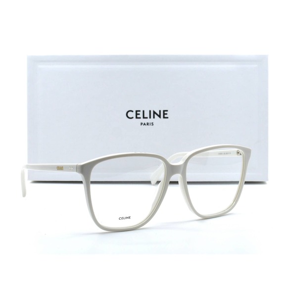 CELINE CL50029I WHITE DEMO LENS OVERSIZED AUTHENTIC EYEGLASSES FRAME - Picture 5 of 13